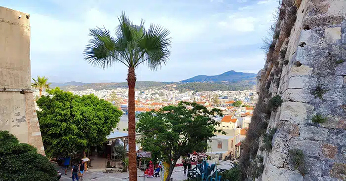 Rethymno erőd és panoráma.