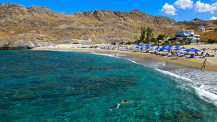 Schinaria beach kréta krétakalauz